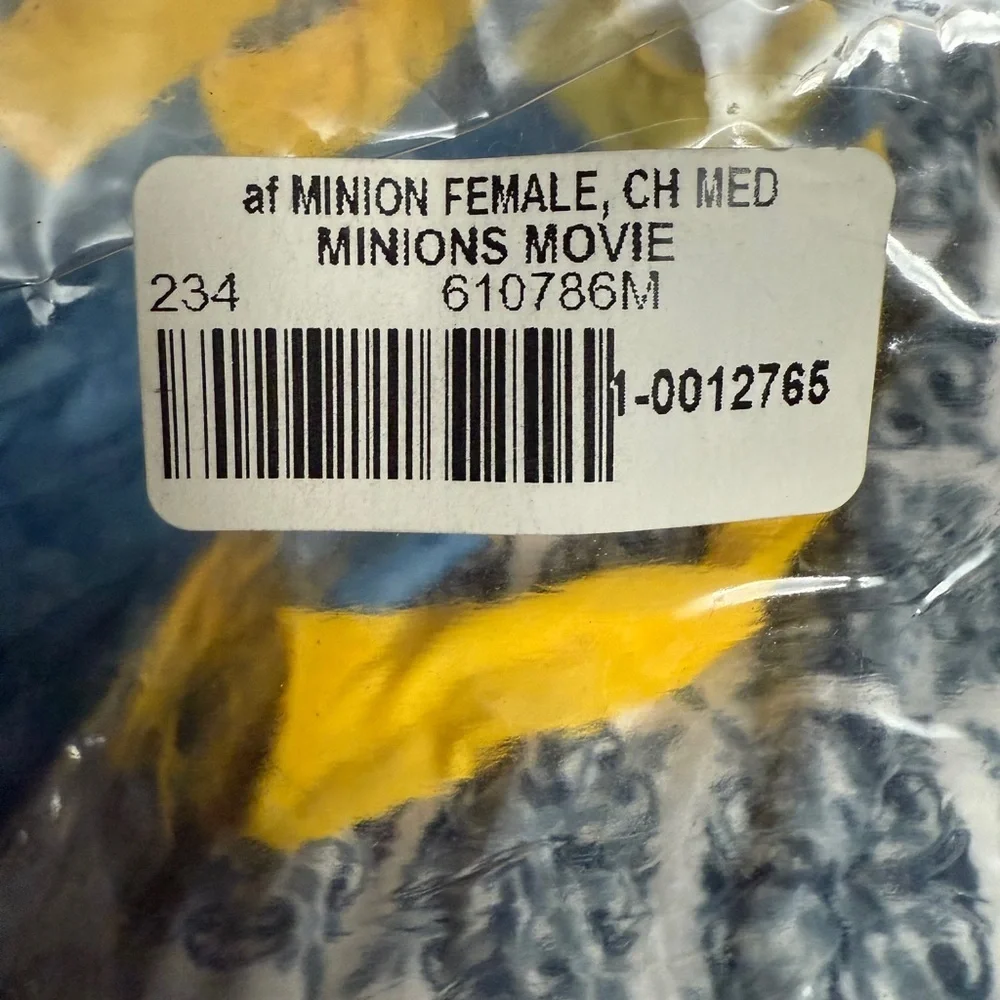 Rubie's Despicable Me Minions Girls sz M Yellow Blue Costume Dress& Goggles NEW - Picture 12 of 16